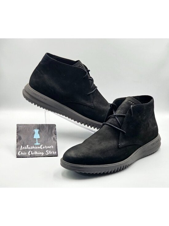 Cole Haan Men\'s Black Suede Lightweight Original Grand Chukka Boots Size 13 2955 main image 12